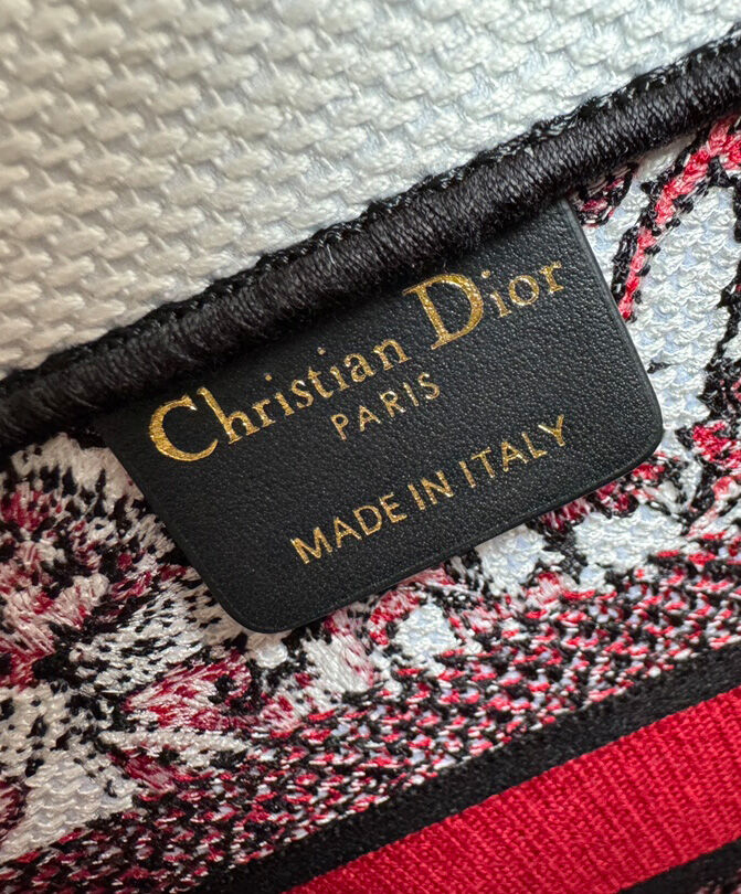 Christian Dior Small Dior Book Tote Red